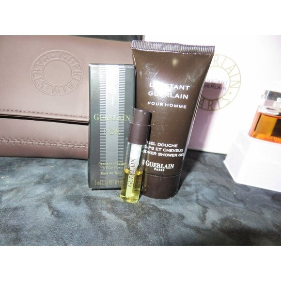 Guerlain Bundle!! L'Instant de Guerlain Gift Set Pouch EDP Shower Gel Jasmine Yl - Picture 4 of 13
